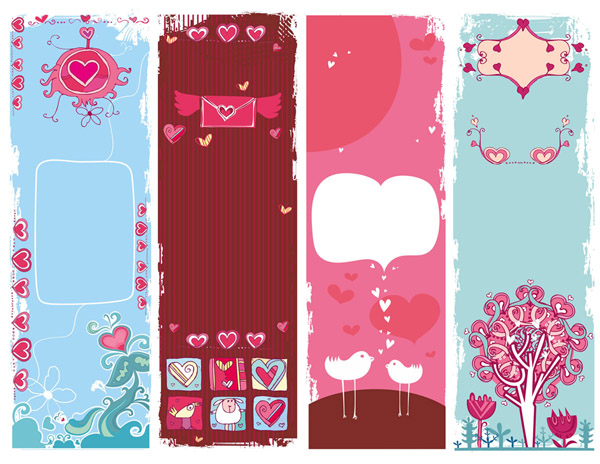 free vector Background vector cute valentine day